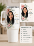 Personalized Floral Dental Professional Travel Tumbler