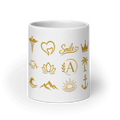 Golden Lifestyle Icons Mug