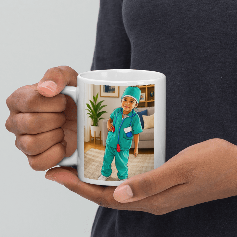 Dental Hero White Glossy Mug