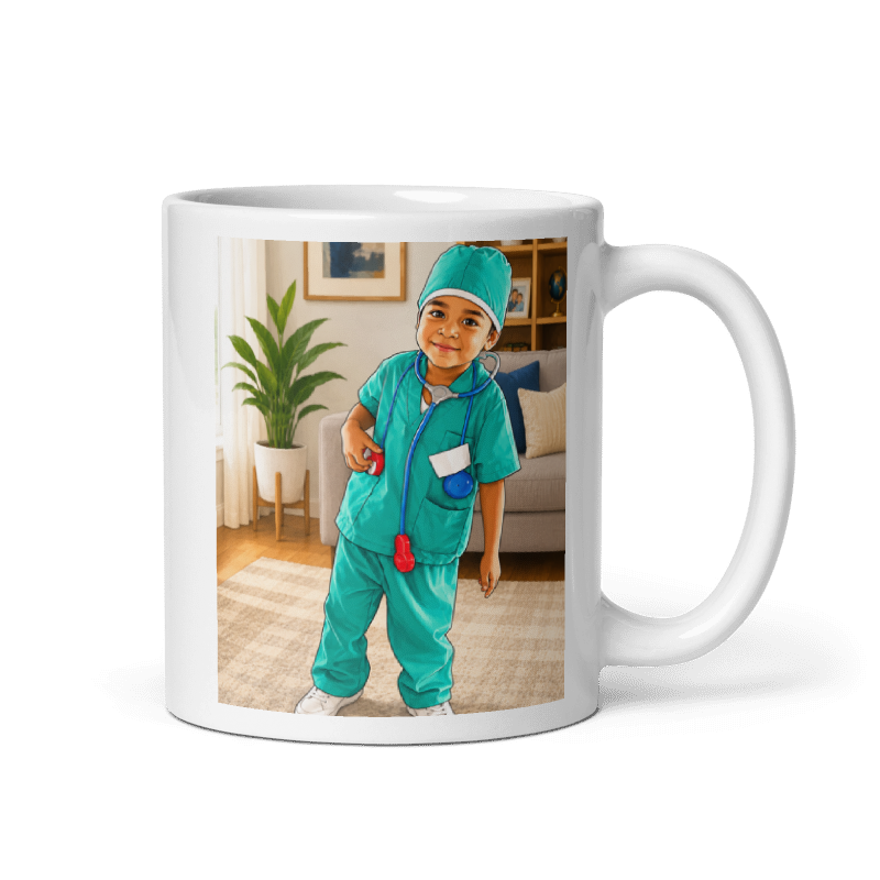 Dental Hero White Glossy Mug