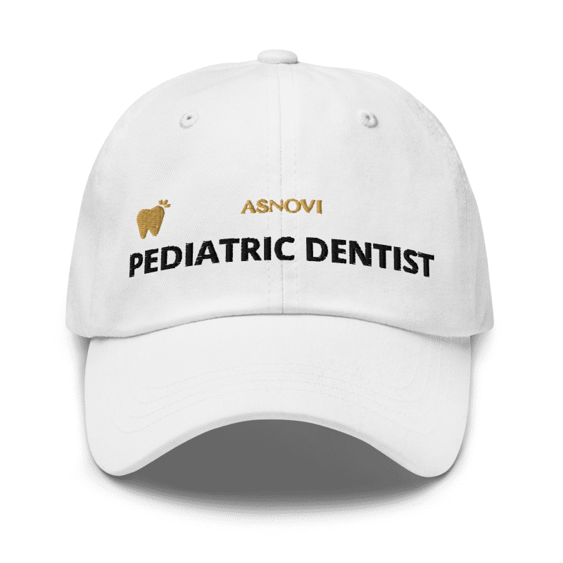 ASNOVI Pediatric Dentist Classic Dad Hat - White